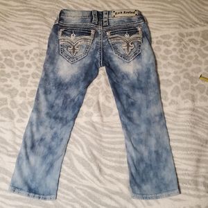 Rock Revival Blue Jeans WOMEN’S Size 24 Capri Xia pre-owned like new